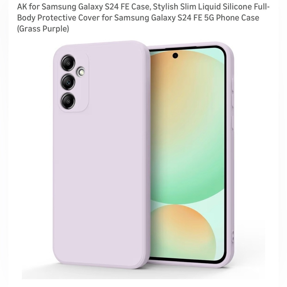 Samsung Galaxy S24 FE Lavender Silicone Cover